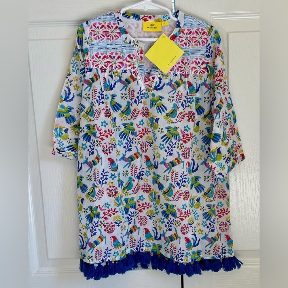 NWT Roller Rabbit tunic coverup size 6